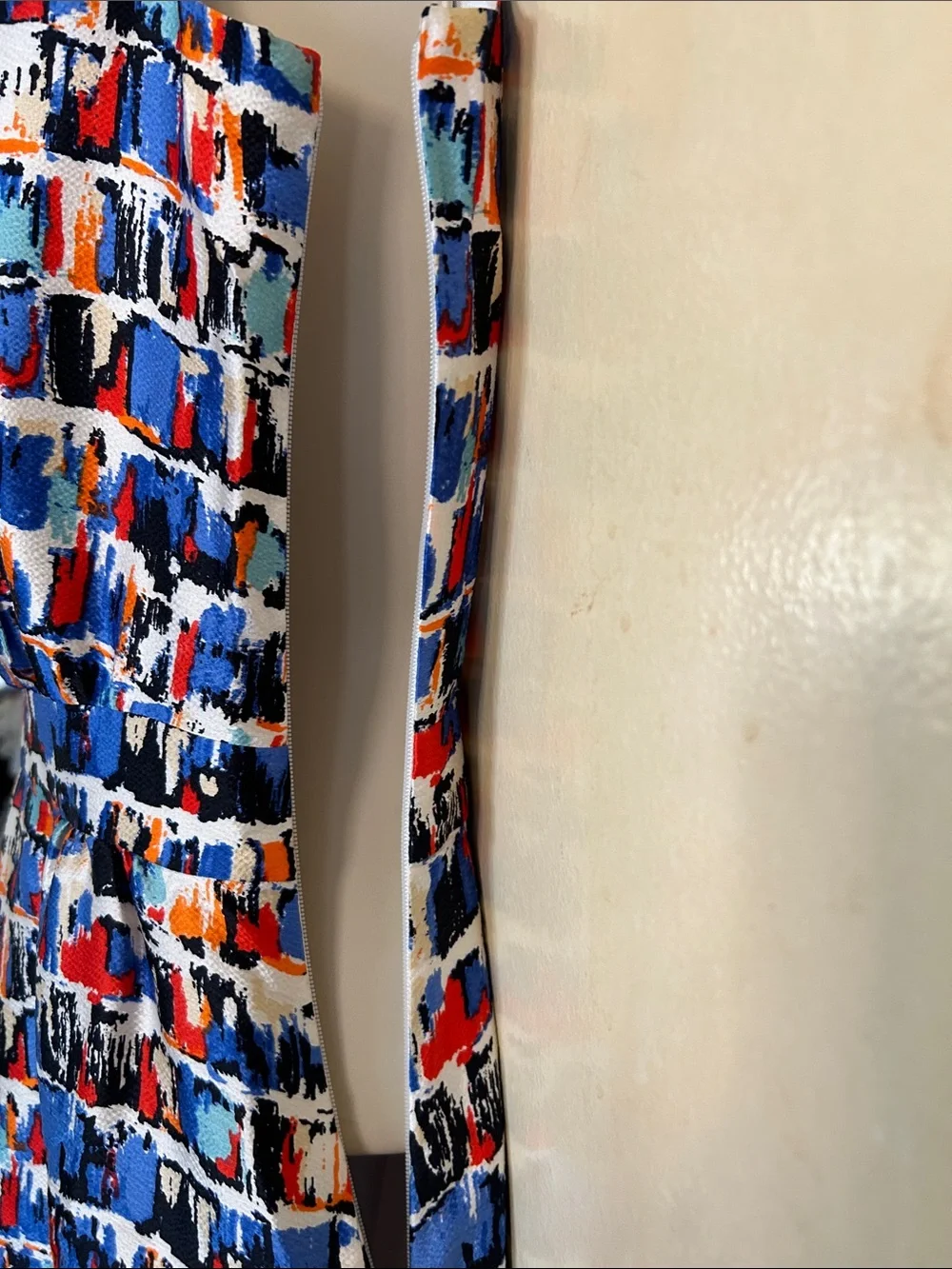 kate spade Silk Kaleidoscope Multi-Color Ruffle Front Sleeveless Mini Dress sz 0